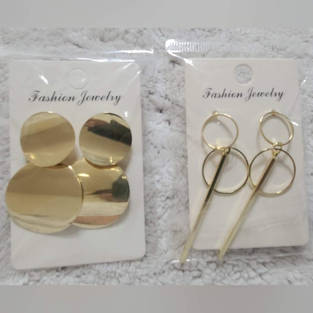 Gold earrings